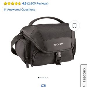 Sony - LCSU21 Soft Carrying Case - Black